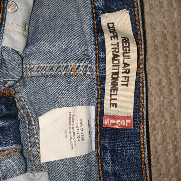 Levis Men Jeans Regular Fit 34x32 - Picture 5 of 5